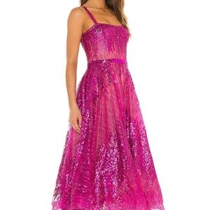 Bronx and Banco Mademoiselle Dress in Fuschia